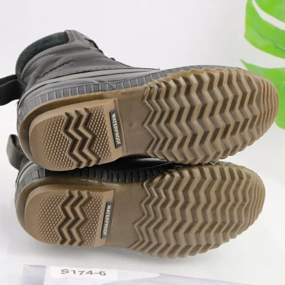 Sorel Womens Cheyenne Duck Boots Size 9 Waterproof Black Leather Lace Up Booties - Picture 10 of 10